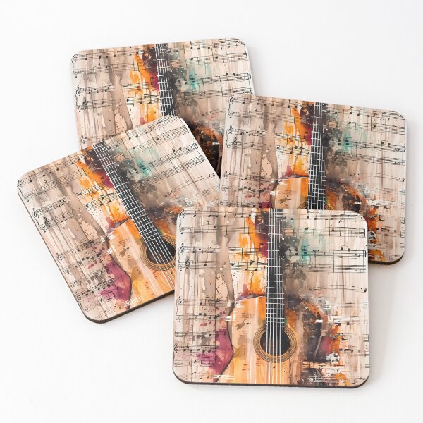 Item preview, "Guitar Notes in Harmony" designed and sold by Art-Vortex-fr.