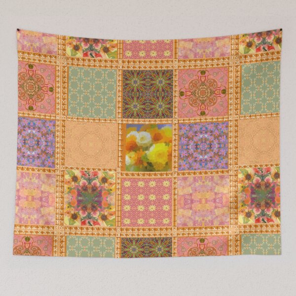 Item preview, Apricot coloured pattern designed and sold by Flowersonstuff.
