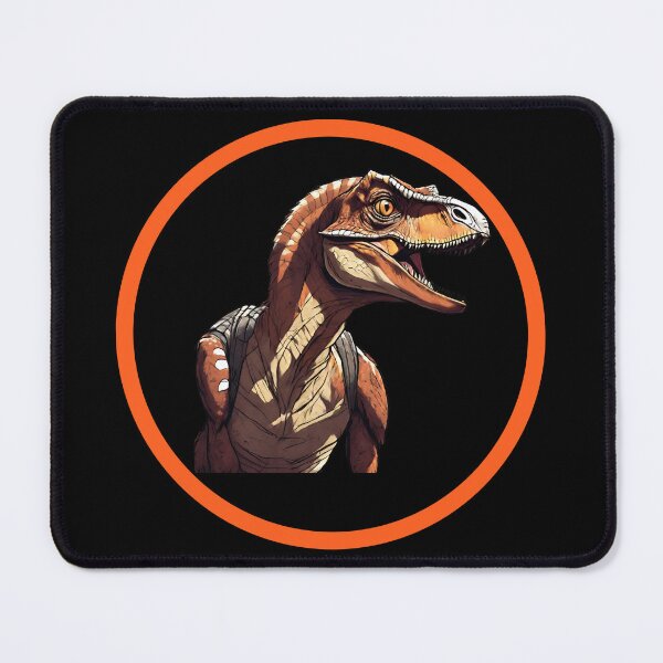 Item preview, Raptor in Black Circle with Orange Border designed and sold by FlutterByH.