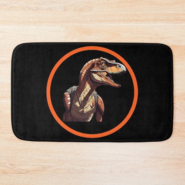 Item preview, Raptor in Black Circle with Orange Border designed and sold by FlutterByH.