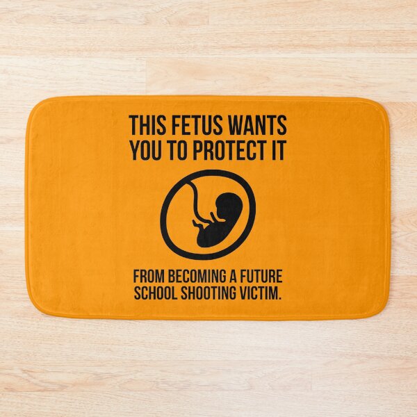 Item preview, Fetus against school shootings  designed and sold by Rachel the Artist .