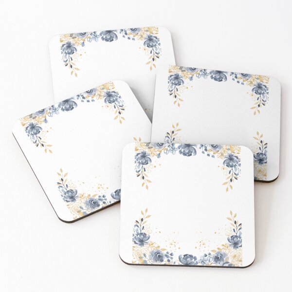 Item preview, Blue flowers designed and sold by Bubble.bloom.art.