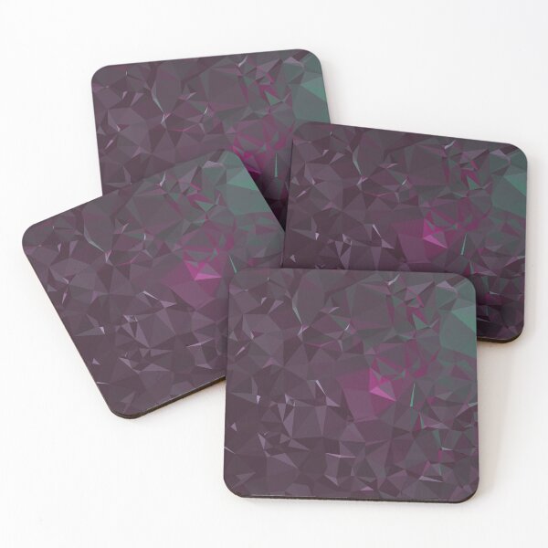 Aperçu de l'œuvre Motif irrégulier triangle foncé magenta et vert créée et vendue par Fyleth.