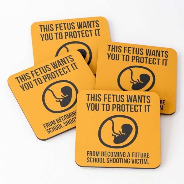 Item preview, Fetus against school shootings  designed and sold by Rachel the Artist .