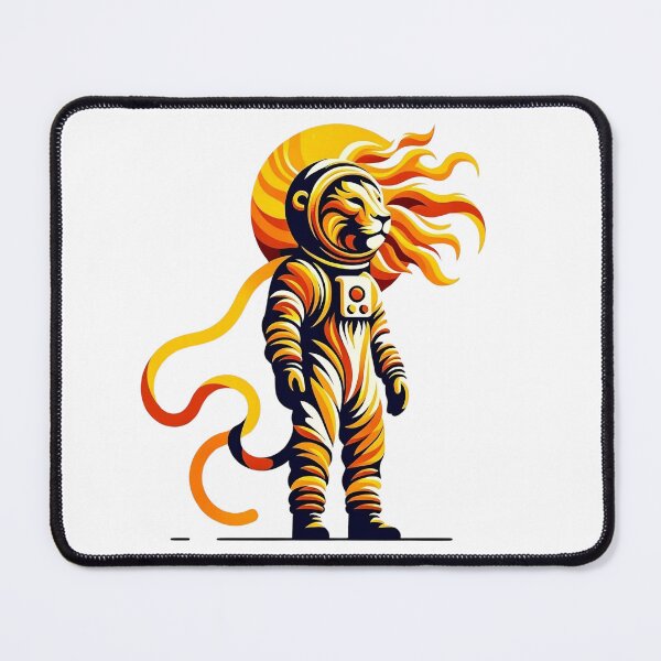 Item preview, Cosmic Lion Astronaut - Mane Among the Stars designed and sold by SADStyleDesigns.