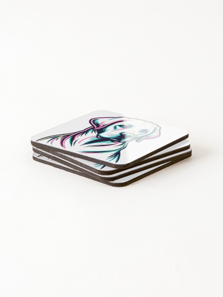 Thumbnail 4 of 5, Coasters (Set of 4), Neon Lab designed and sold by Redwolve.