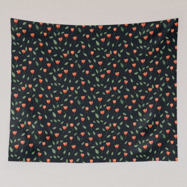 Item preview, Cartoon style tulip flower seamless pattern designed and sold by varinchai.