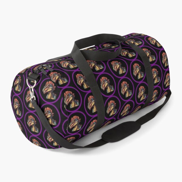 Item preview, Dilophosaurus in Black Circle with Purple Border designed and sold by FlutterByH.