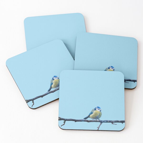 Item preview, Little Blue Tit on a Winter Branch designed and sold by StelleryART.