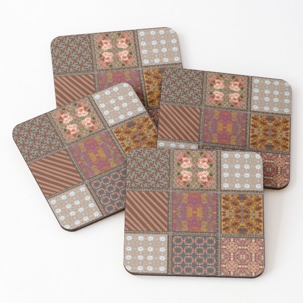 Item preview, Brown patchwork  designed and sold by Flowersonstuff.
