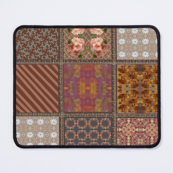 Item preview, Brown patchwork  designed and sold by Flowersonstuff.