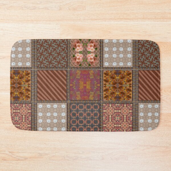 Item preview, Brown patchwork  designed and sold by Flowersonstuff.