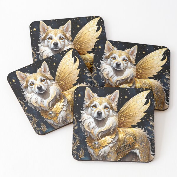 Item preview, Golden Pearl Dog Portrait designed and sold by cyberartstudiox.