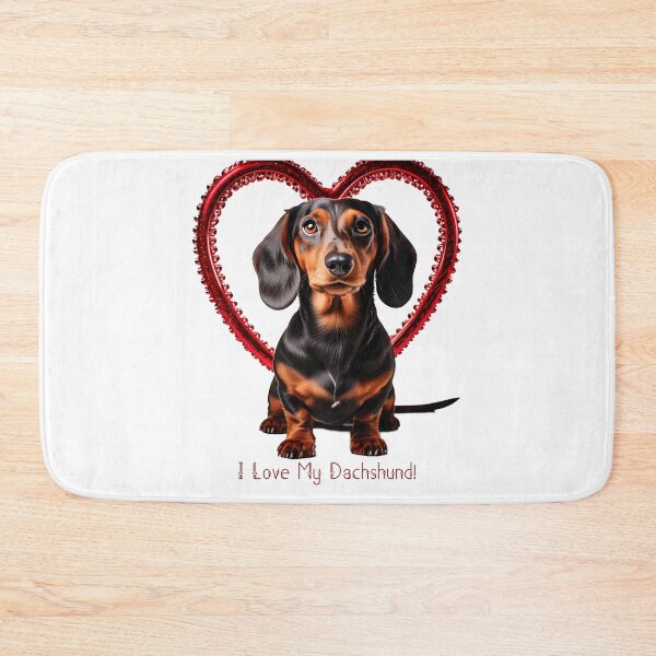 Item preview, I Love My Dachshund designed and sold by FatCatStudios.