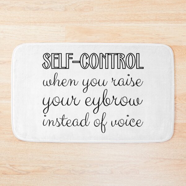 Item preview, Self-control: when you raise your eybrow instead of voice designed and sold by UnCoverDesign.