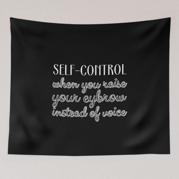 Item preview, Self-control: when you raise your eybrow instead of voice designed and sold by UnCoverDesign.