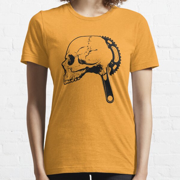 Bicycle Skull Shirt Graphic T-shirt With Skull Bike Crank Essential T-Shirt