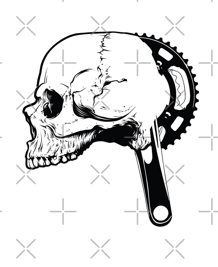  HTTMT KC-004-BT 1 pc Creative Motorcycle Bicycle Skull