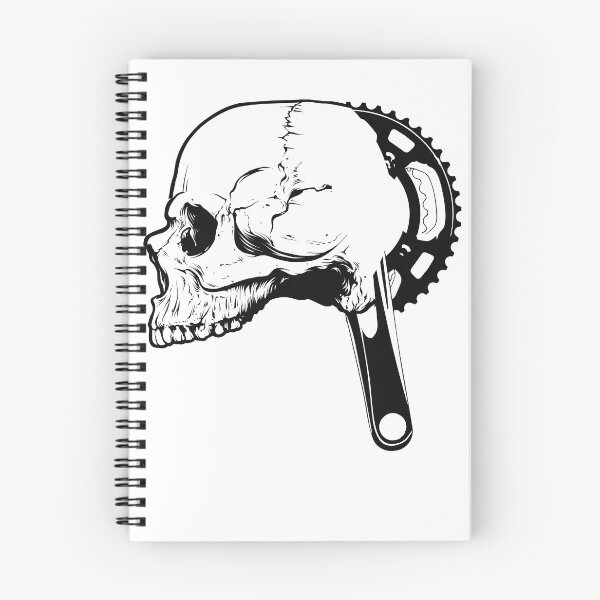 Item preview, Bicycle Skull Shirt Graphic T-shirt With Skull Bike Crank designed and sold by maindeals.