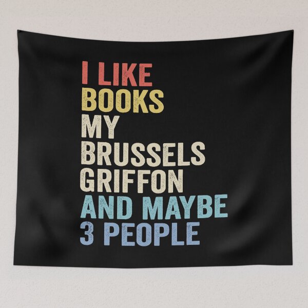 Item preview, Brussels griffon Dog and Books - I Like Books My Brussels griffon designed and sold by vzrnmichsudops.