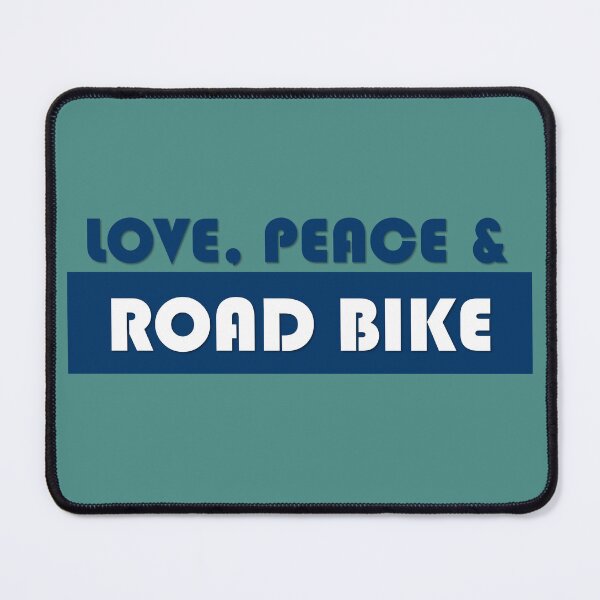 Item preview, Love peace and road bike designed and sold by Gravelymas.