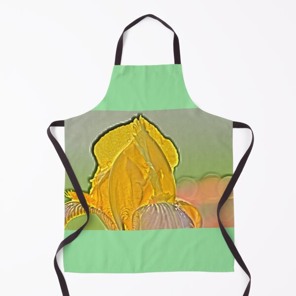 Item preview, Camera edited yellow iris bokeh rain drops designed and sold by FoxGlove5.