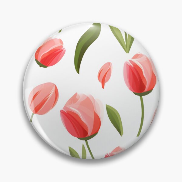 Item preview, Cartoon style tulip flower seamless pattern designed and sold by varinchai.