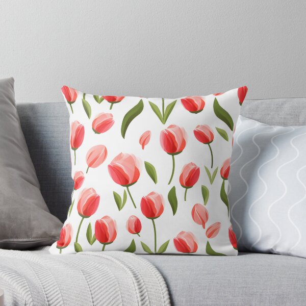 Item preview, Cartoon style tulip flower seamless pattern designed and sold by varinchai.