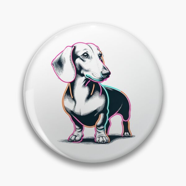 Item preview,  Neon Dachshund designed and sold by Redwolve.