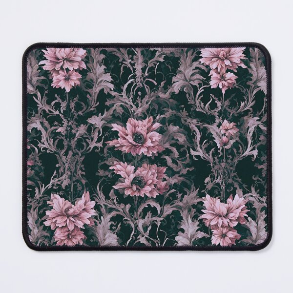 Item preview, Dark Cottagecore Academia Renaissance Floral Wallpaper designed and sold by CaptainNemo21.