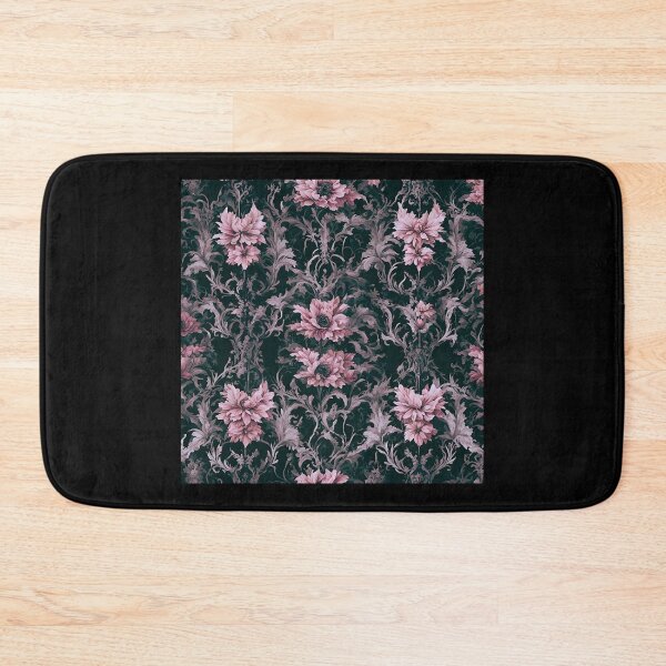 Item preview, Dark Cottagecore Academia Renaissance Floral Wallpaper designed and sold by CaptainNemo21.