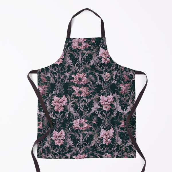 Item preview, Dark Cottagecore Academia Renaissance Floral Wallpaper designed and sold by CaptainNemo21.