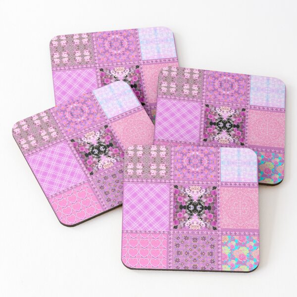Item preview, Pink patchwork designed and sold by Flowersonstuff.