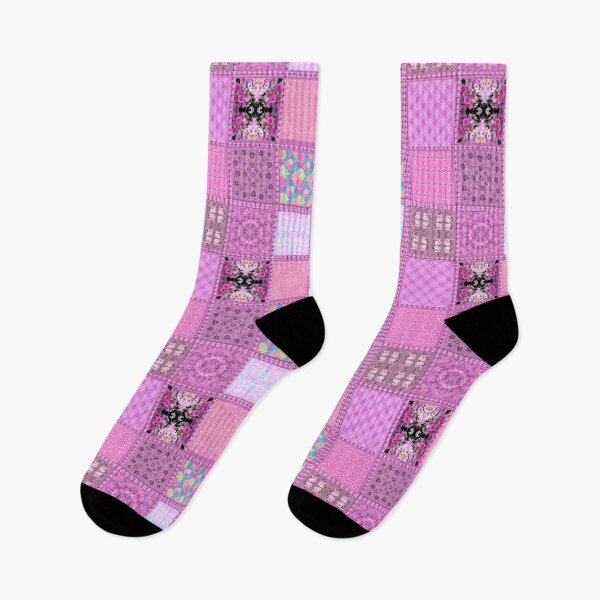 Item preview, Pink patchwork designed and sold by Flowersonstuff.