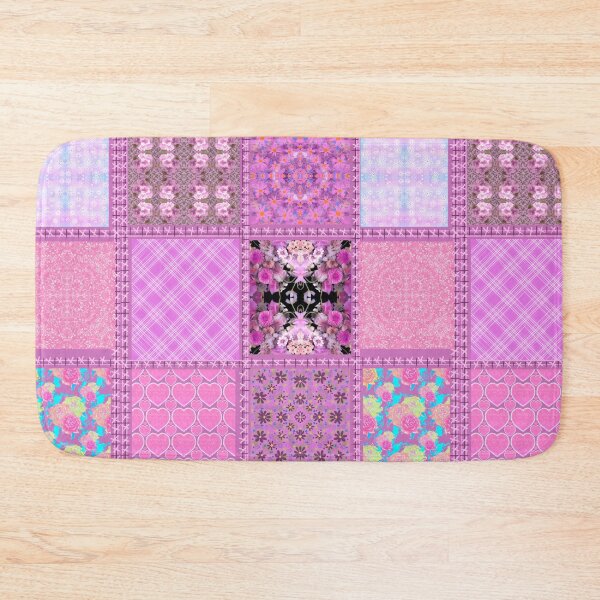 Item preview, Pink patchwork designed and sold by Flowersonstuff.