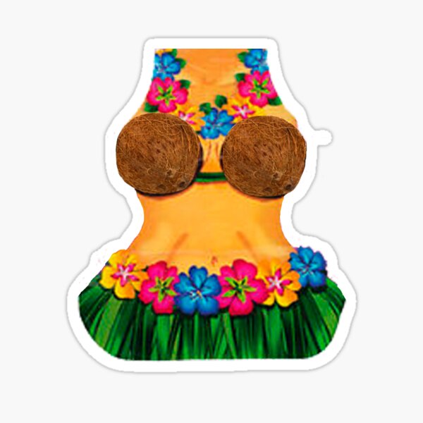 Coconut Bra Stickers Redbubble