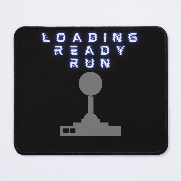 Item preview, Retro gamer motif, Loading - Ready - Run, joystick, C64 designed and sold by CorvusLunaArt.