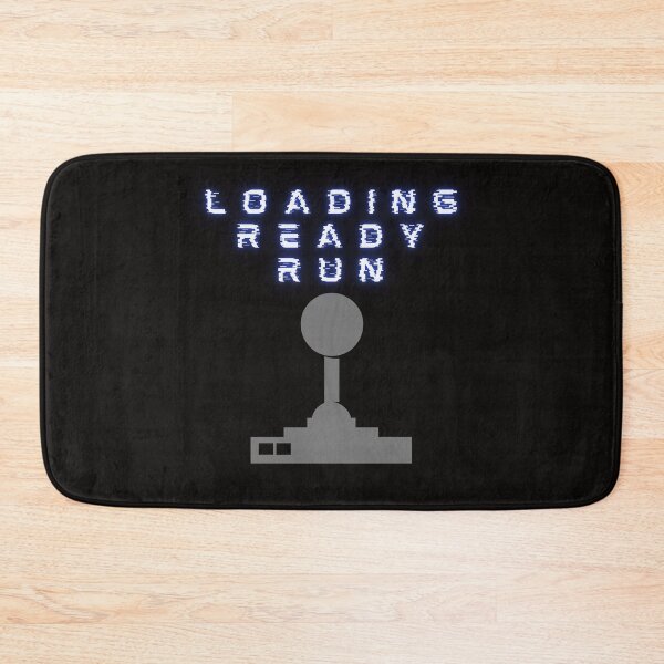 Item preview, Retro gamer motif, Loading - Ready - Run, joystick, C64 designed and sold by CorvusLunaArt.