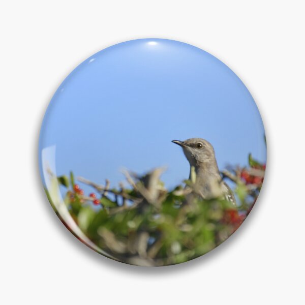 Item preview, Bird in a holly bush peering out designed and sold by FoxGlove5.