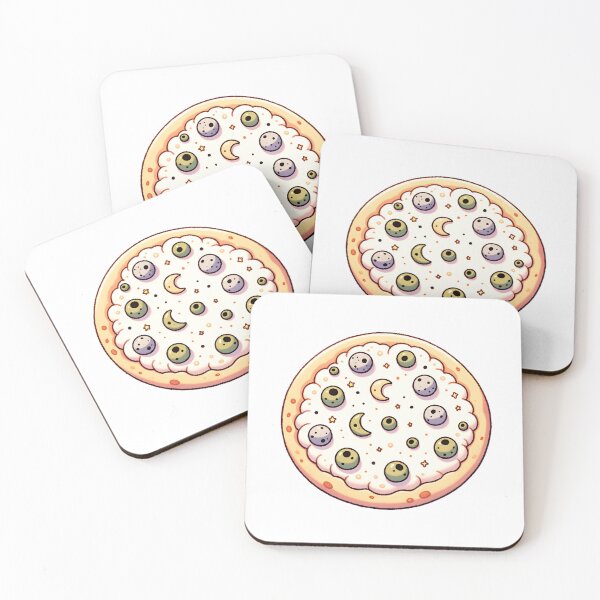 Item preview, Galactic Pizza with Moons and Stars Toppings designed and sold by UmbrellaStudio1.