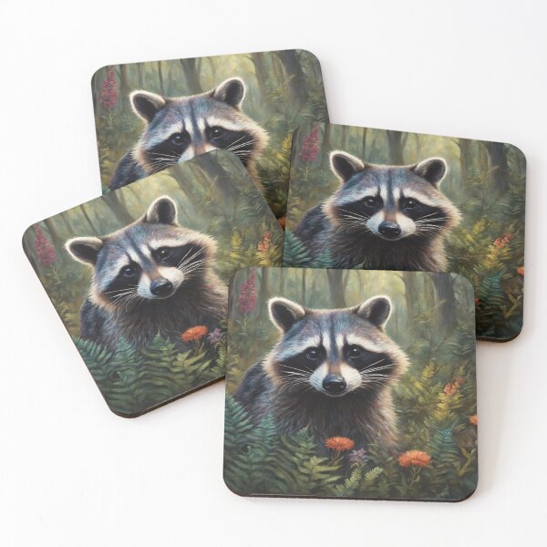 Item preview, Raccoon in Forest designed and sold by AugustBrennan.