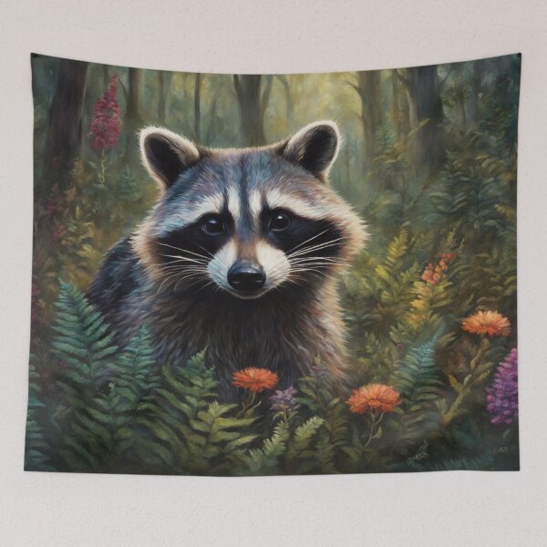 Item preview, Raccoon in Forest designed and sold by AugustBrennan.