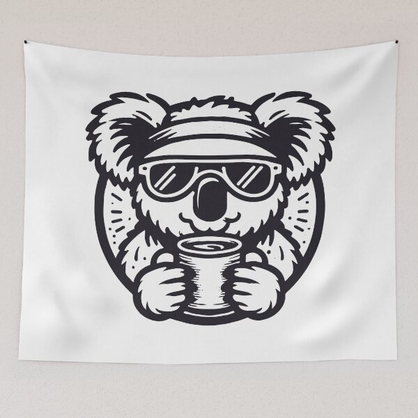 Item preview, Coffeeala - Koala drinking Coffee designed and sold by Apenimon.