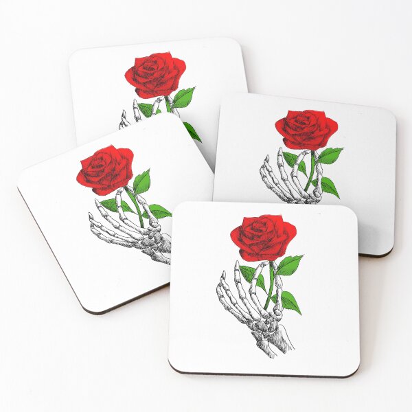 Item preview, skeleton hand holding a rose designed and sold by J-Alex-.