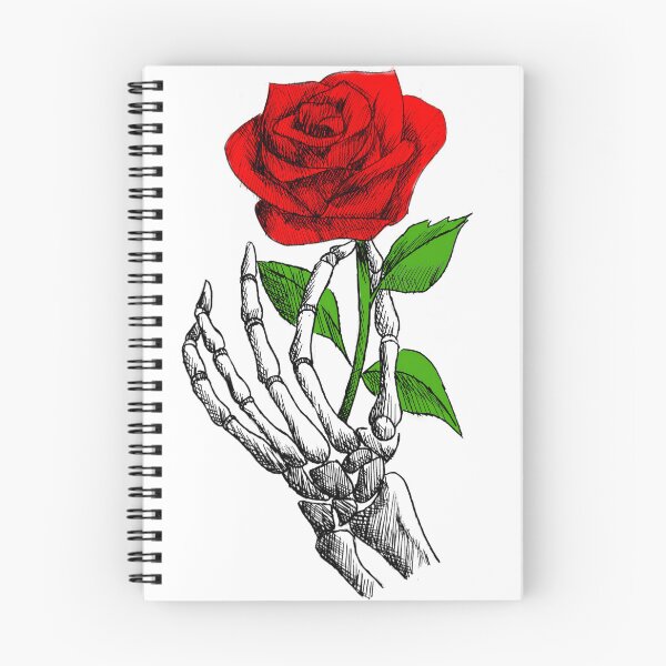 Item preview, skeleton hand holding a rose designed and sold by J-Alex-.