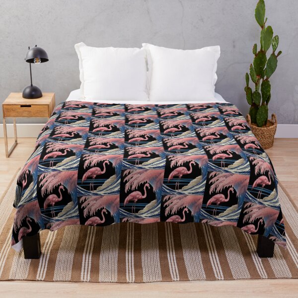 Item preview, flamingo in the waves designed and sold by EuropeanPrints.