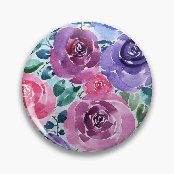 Item preview, Cool Tones Roses Bouquet designed and sold by andrebalest.art.