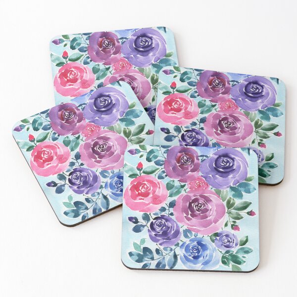 Item preview, Cool Tones Roses Bouquet designed and sold by andrebalest.art.