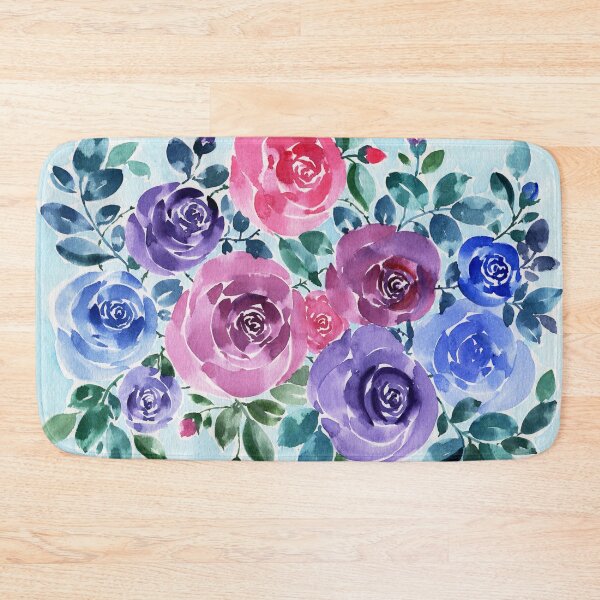 Item preview, Cool Tones Roses Bouquet designed and sold by andrebalest.art.