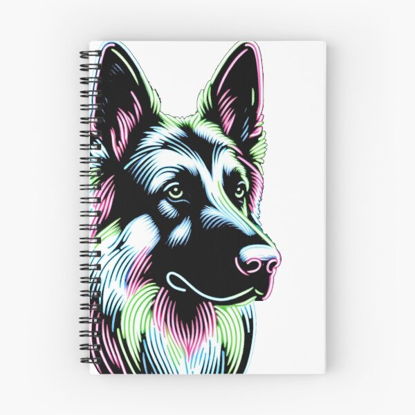 Aperçu de l'œuvre Golden Retriever Néon créée et vendue par Redwolve.